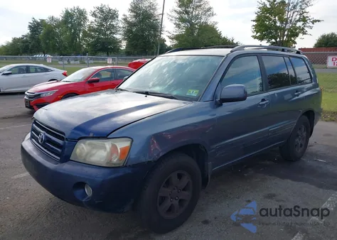 2005 Toyota Highlander V6 from USA, damaged, VIN JTEDP21A750086880
